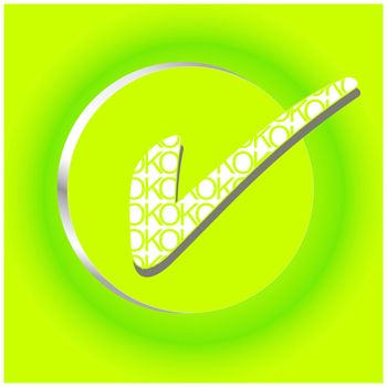 Ok icon vector design