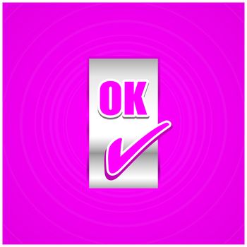 Ok icon vector design