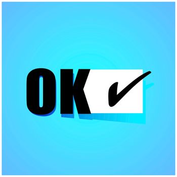 Ok icon vector design