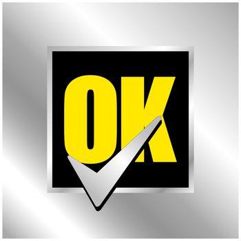 Ok icon vector design