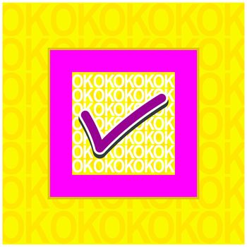 Ok icon vector design