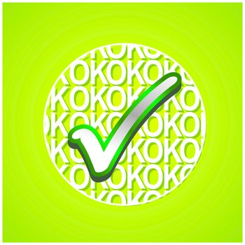 Ok icon vector design