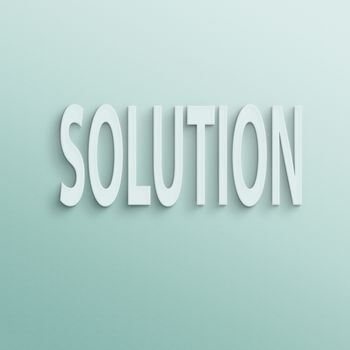 text on the wall or paper, solution