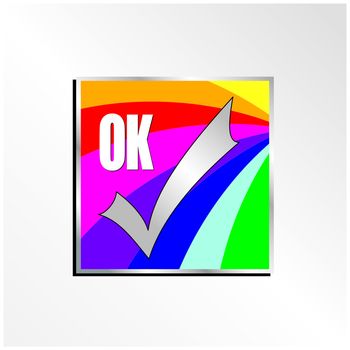 Ok icon vector design