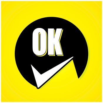 Ok icon vector design