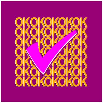 Ok icon vector design