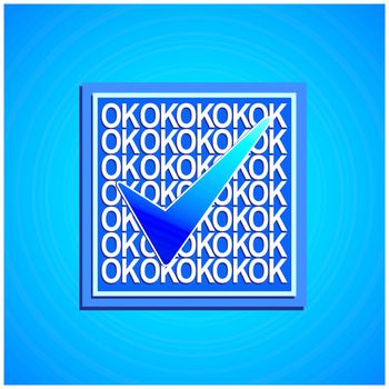 Ok icon vector design