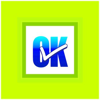 Ok icon vector design