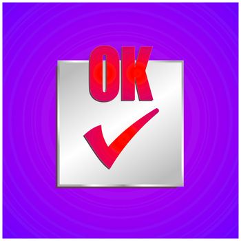 Ok icon vector design