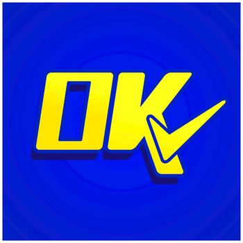 Ok icon vector design