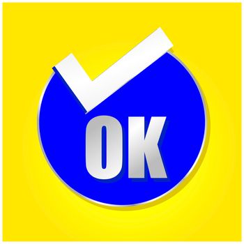 Ok icon vector design