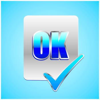 Ok icon vector design