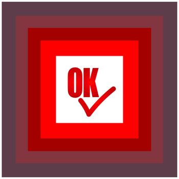 Ok icon vector design