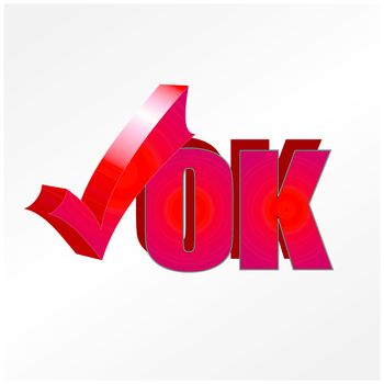 Ok icon vector design