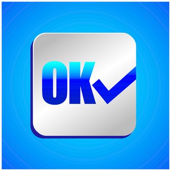 Ok icon vector design