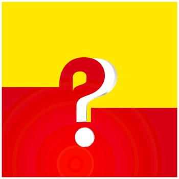 question mark button. Vector illustration