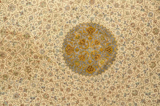 Beautiful texture of ceiling of mosque in Esfahan, Iran