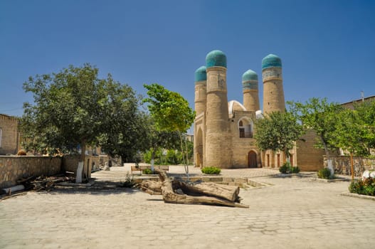 Picturesque islamic temple in Bukhara, Uzbekistan