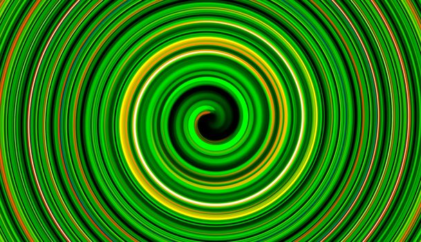 Green twirl circular wave Background.