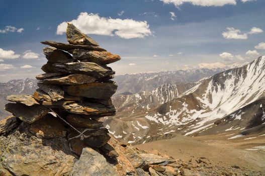 Picturesque scenery in Himalayas mountains in Nepal