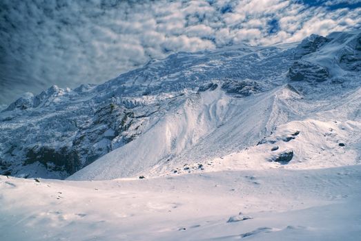 Dramatic peaks of south american Andes in Peru, Ausangate