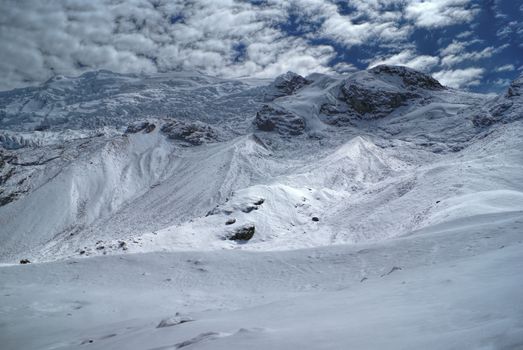 Amazing scenery of south american Andes in Peru, Ausangate