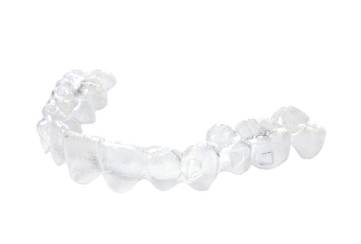 Invisible braces on a white background