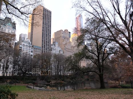 sunrise and sunset in Central Park