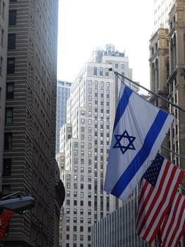 flags on Wall Street,