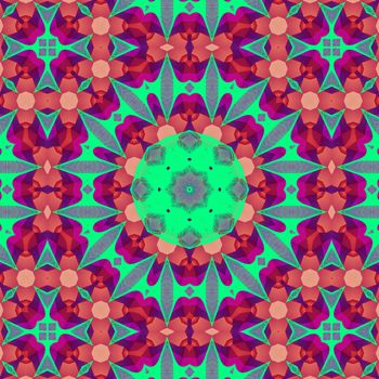 ethnic kaleidoscopic patterns, colorful background