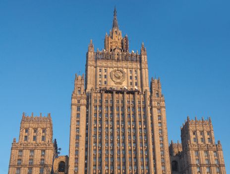 The building of the Russian Ministry of Foreign Affairs in Moscow