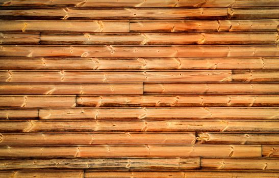 background or texture horizontal wood slats pine brown color