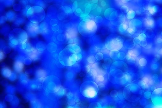 Beautiful blue bokeh abstract background, filter image