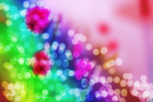 Colorful color lights bokeh background, Chrismas lights bokeh, filter image