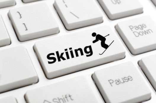 Skiing and symbol key on keyboard