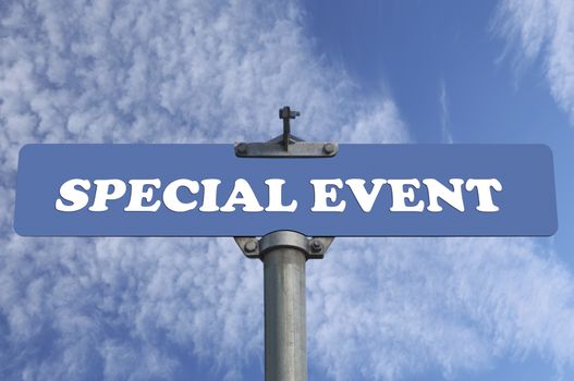 Special event road sign