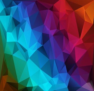 abstract rumpled triangular background,  low poly style illustration