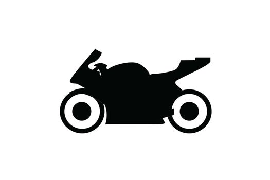 motor cycle on white