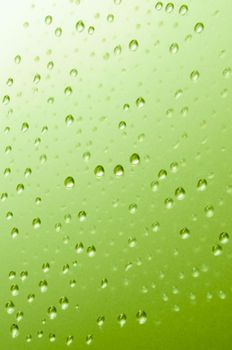 Close up macro of water drops