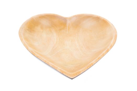 Wooden Tray for placing some object with heart shapes