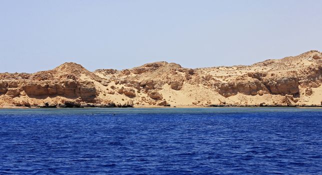 Red sea seashore on Ras Mohamed territory