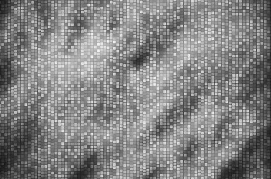 abstract square polka dots on black and white background.