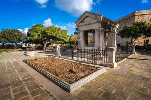 Lord Hastings Monument in Valletta, Malta