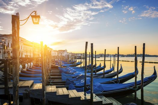 Sunset over the Gran Canal, Venice, Italy