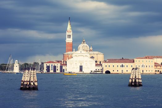 View of San Giorgio island, Venice, Italy