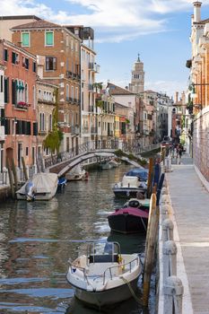 View of Venice canal, Italy.