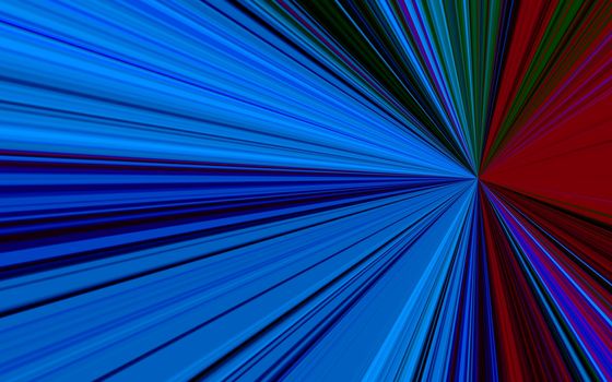 background of blue black red green sunburst - digital high resolution.