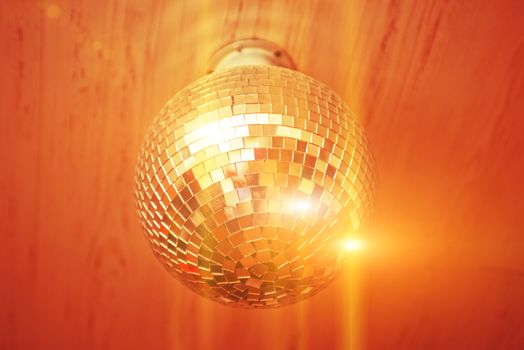 Disco ball light reflection background