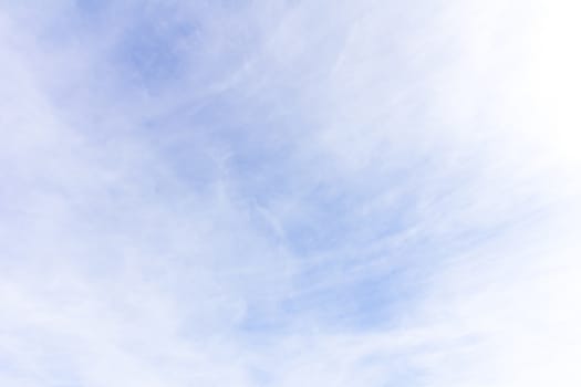 white fluffy clouds in the blue sky.