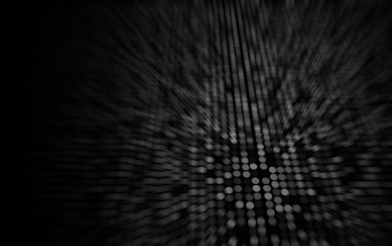 black and white dots stage background, motion blurred